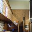 C Block, first floor C105 lower level, originally the library. View from north.