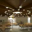H Block, view of dining hall from west.