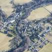 Oblique aerial view of Kirkmichael village, Strathardle, looking E.