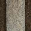 View of incised cross slab (daylight)