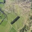 Oblique aerial view of the townships, field system and rig at Gleann Fearnach on the slopes of Creag Dubh Leitir, looking N.