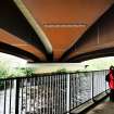 Detail view of underside of motorway bridge