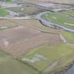 General oblique aerial view of the flooding along the River Earn at Masterfield, looking NW.