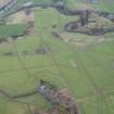 Oblique aerial view of the site of T in the Park at Strathallan, looking E.