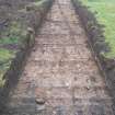 Trench 4, photograph from an archaeological evaluation at Alloa Academy, Stirling