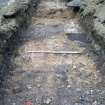 Mortar deposit, trench 1, photograph from desk-based assessment and historic building survey of Fort House, Leith, Edinburgh