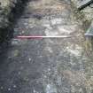 Wall, trench 1, photograph from desk-based assessment and historic building survey of Fort House, Leith, Edinburgh
