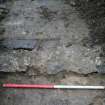 Wall, trench 8, photograph from desk-based assessment and historic building survey of Fort House, Leith, Edinburgh