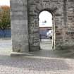Western arched gateway at entrance, photograph from desk-based assessment and historic building survey of Fort House, Leith, Edinburgh