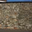 South boundary wall, east to west, photograph from desk-based assessment and historic building survey of Fort House, Leith, Edinburgh