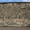 South boundary wall, east to west, photograph from desk-based assessment and historic building survey of Fort House, Leith, Edinburgh