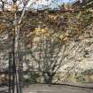 South boundary wall, east to west, photograph from desk-based assessment and historic building survey of Fort House, Leith, Edinburgh