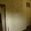 East guardhouse, Room 2, door and west wall, photograph from desk-based assessment and historic building survey of Fort House, Leith, Edinburgh