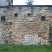 Area A boundary wall, internal, east to west, photograph from desk-based assessment and historic building survey of Fort House, Leith, Edinburgh