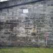 Area A boundary wall, internal, south to north, photograph from desk-based assessment and historic building survey of Fort House, Leith, Edinburgh