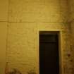 East guardhouse, Room 1, door in west wall, photograph from desk-based assessment and historic building survey of Fort House, Leith, Edinburgh