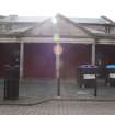 East guardhouse, front loggia, photograph from desk-based assessment and historic building survey of Fort House, Leith, Edinburgh