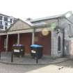 East guardhouse, front loggia, photograph from desk-based assessment and historic building survey of Fort House, Leith, Edinburgh
