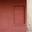 East guardhouse, blocked window of frontage, photograph from desk-based assessment and historic building survey of Fort House, Leith, Edinburgh