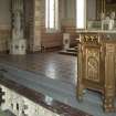 Chancel showing pulpit and altar.