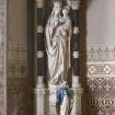 Chancel statue of Virgin and child