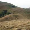 The earthwork remains of the Roman watch tower at Ewes Doors, taken from the N.