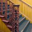 Detail of main stair balustrade and newel post, Sheriff Court House, Dornoch.