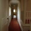 View down east wing corridor on first floor, photograph from a historic building appraisal at Muirfield Gate, Duncur Road, Gullane