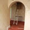 View from first floor landing, showing main corridor and steps to loft space, photograph from a historic building appraisal at Muirfield Gate, Duncur Road, Gullane