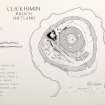 Publication figure; Master plan of Clickhimin broch, Shetland. Photographic copy.