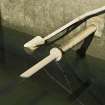 Water filtration plant. Filtration tank No. 6. Detail of float gauge which stopd overflow occurring