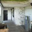 Interior. Water filtration plant. View of control room to east of Settling tanks from south