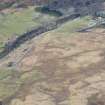 Oblique aerial view of the township, farmsteads, field boundaries and rig at Craig Dubh-Leitir, looking W.