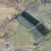 Oblique aerial view of the townships, farmsteads, field boundaries and rig at Craig Dubh-Leitir, looking E.