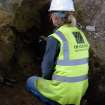 Working view, photograph from trial trenching at Barony Centre, West Kilbride