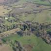 General oblique aerial view of Arniston House and walled garden, looking S.
