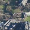 Oblique aerial view of Greyfriars Churchyard Extension, looking ENE.