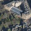 Oblique aerial view of Greyfriars Churchyard, looking NE.