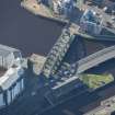 Oblique aerial view of Victoria Swing Bridge, looking SW.