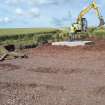 View of finished turbine base, photograph from archaeological watching brief at Southfield Farm, Dalkeith