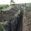 East end of the cable trench, photograph from archaeological watching brief at Southfield Farm, Dalkeith