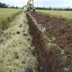 Working view of the cable trench excavations, photograph from archaeological watching brief at Southfield Farm, Dalkeith