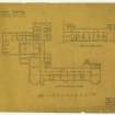 Plan of ground and upper floors
Title: Royal Victoria Hospital.  Administrative Block
