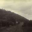 View of railway track, possibly near Peebles