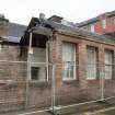 View of partially demolised building at Buccleuch Street from South West.