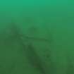 View of hull plating and circular aperture on HMS Roedean