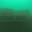 View of hull shape amidships on HMS Roedean