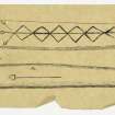 Sketch showing decorated handle from an unidentified site.