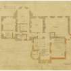 Plan of principal floor, Eastend House