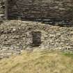 South wall with opening, view from south